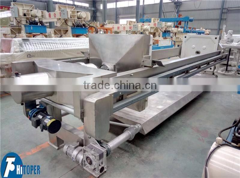 Stainless steel automatic sewage filter press,medicine waste dewatering filter press machine