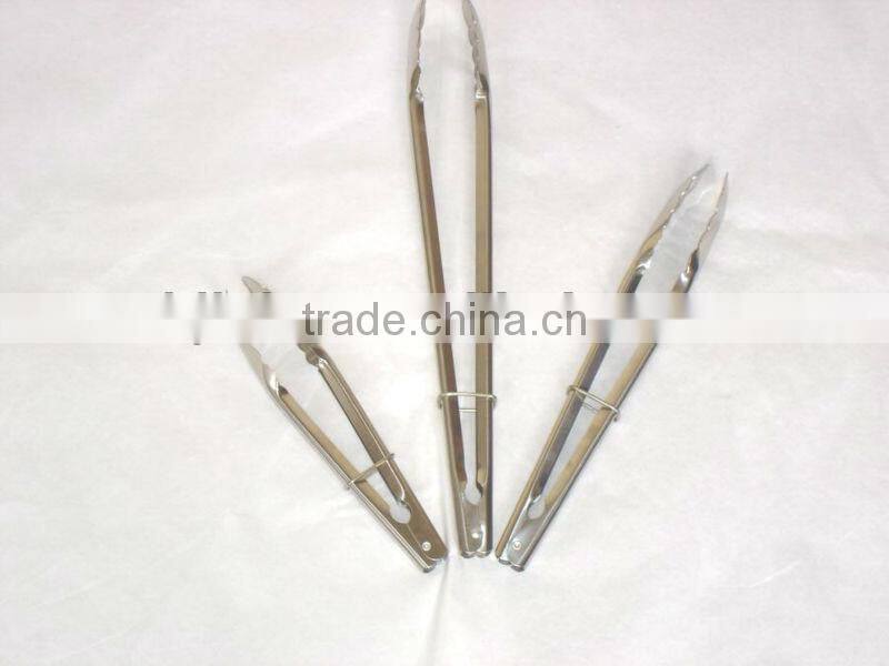 stainless steel utility tongs bread tongs