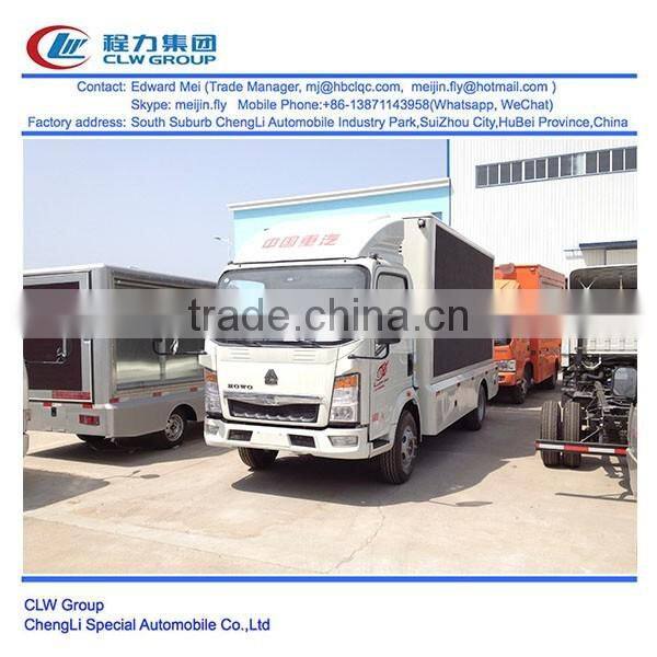 Howo 100 Hp 4*2 type P10 LED vehicle mounted led display