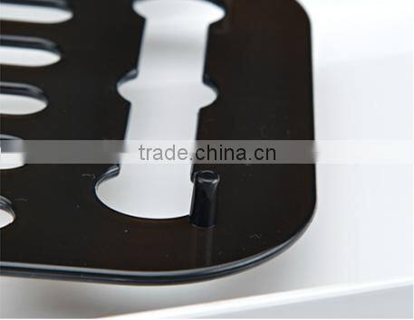 Kitchen Usage Bilayer Plastic Dish Rack For Dish Drying