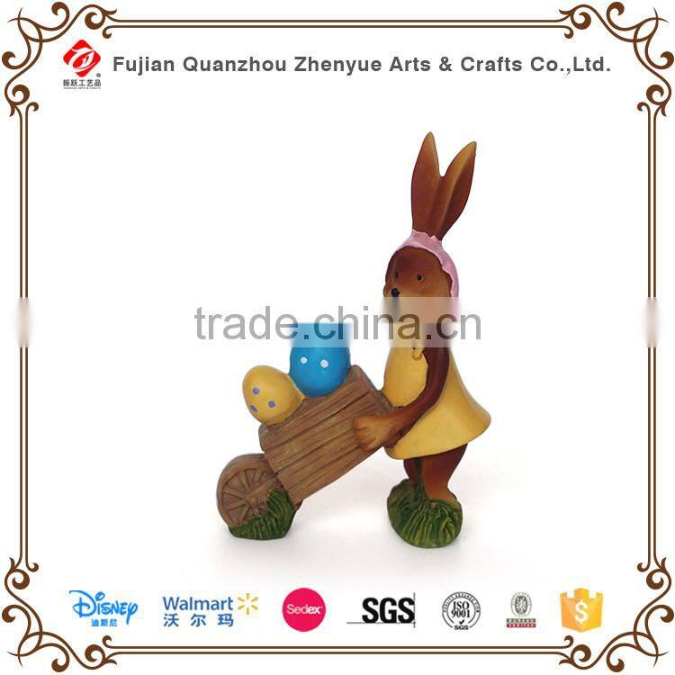 2015 customized polyresin rabbit figurine crafts