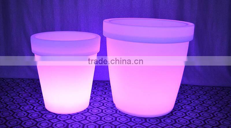 LED furniture led illuminated plastic flower pot led flower pot LTT-CF13