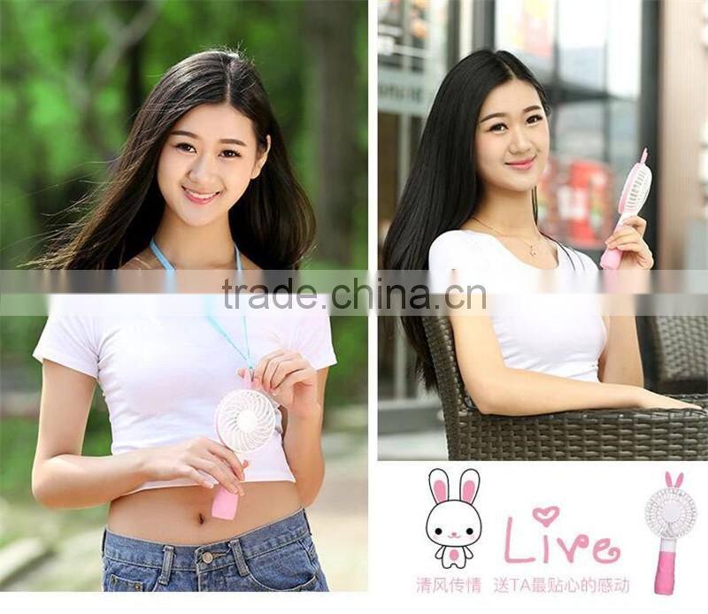 CT-740 The new mini USB charging fan Cartoon charging fan small handheld Outdoor Garden small fan