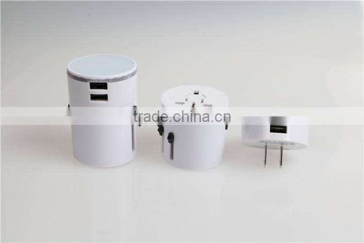 USB Global Travel Adapter For New Year's Gift and Travel Gift of 3.1A with LED light