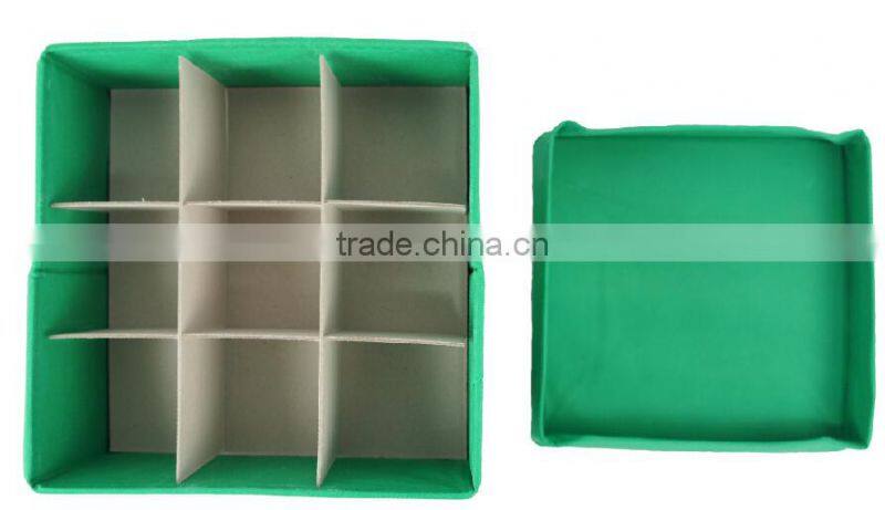 Folding Storage Ottoman With Grid For Little Gift Interlayer