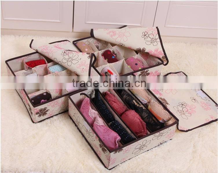 N491 High Quality Underwear Travel Non Woven Box Foldable Storage box