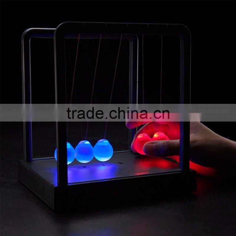 New Arrival Glowing Swing Ball, Newton Pool/ Seven Colors Balance Pool On Table For Decorate