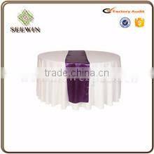 popular soft quilt Satin Table Runner for wedding decoration