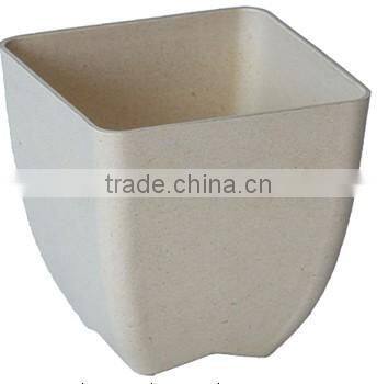 Houseware plant flower pots wholesale ,eco bamboo fiber flower plant pot