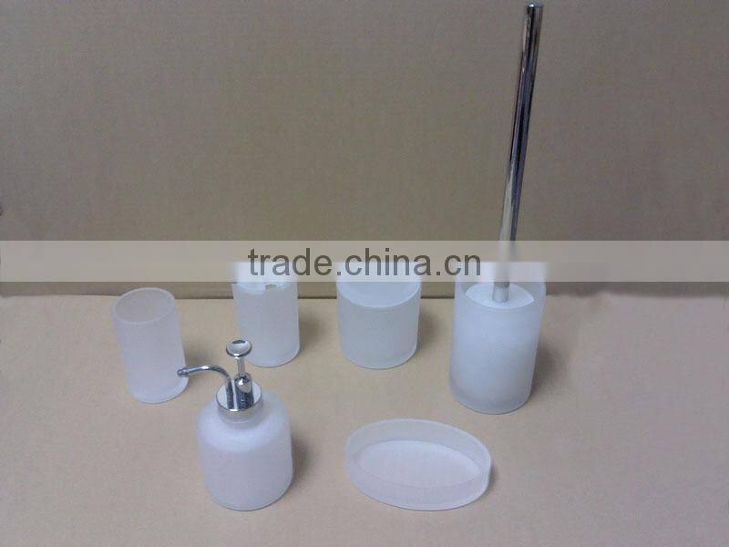 3pcs set glass bathroom accessories sets