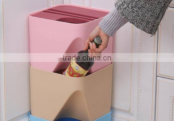 Wholesale Stock Small Order coverable classifying garbage can