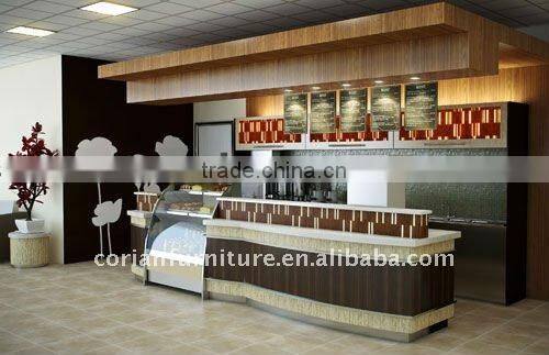 Corian made coffee kiosk for mall