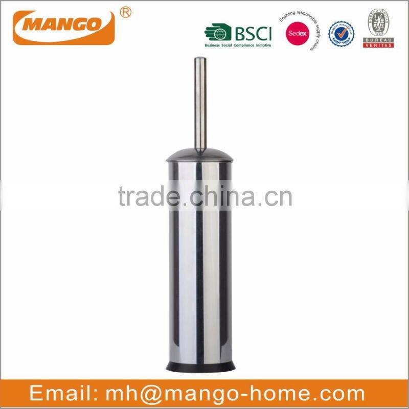 Unique Round Stainless Steel toilet brush and holder