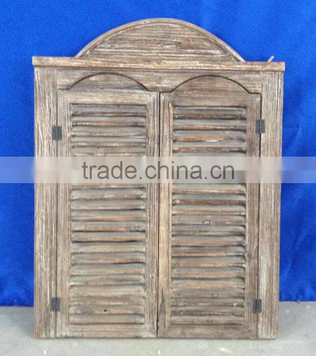 Antique wood wall canbinet