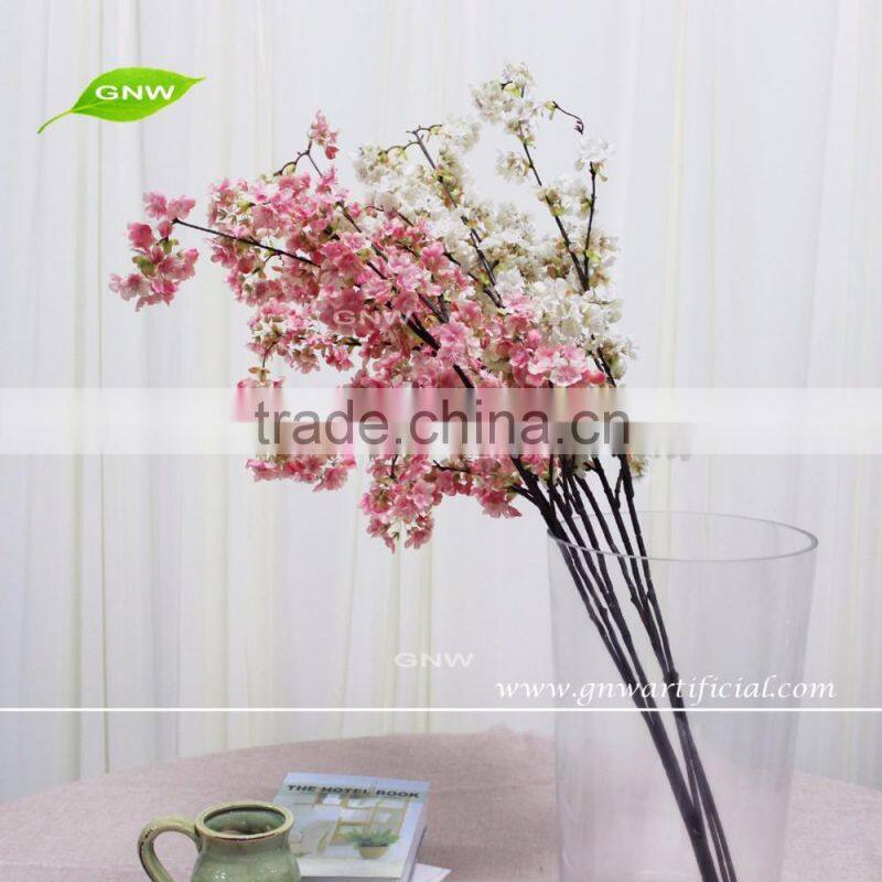 GNW BLB-CH1605010 Pink aitificial cherry blossom branch for wedding decoration