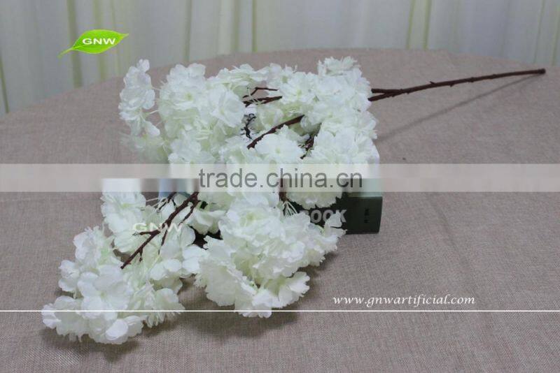 GNW BLB-CH1605017 Real touch PU Flower wholesale white cherry blossom for wedding decor