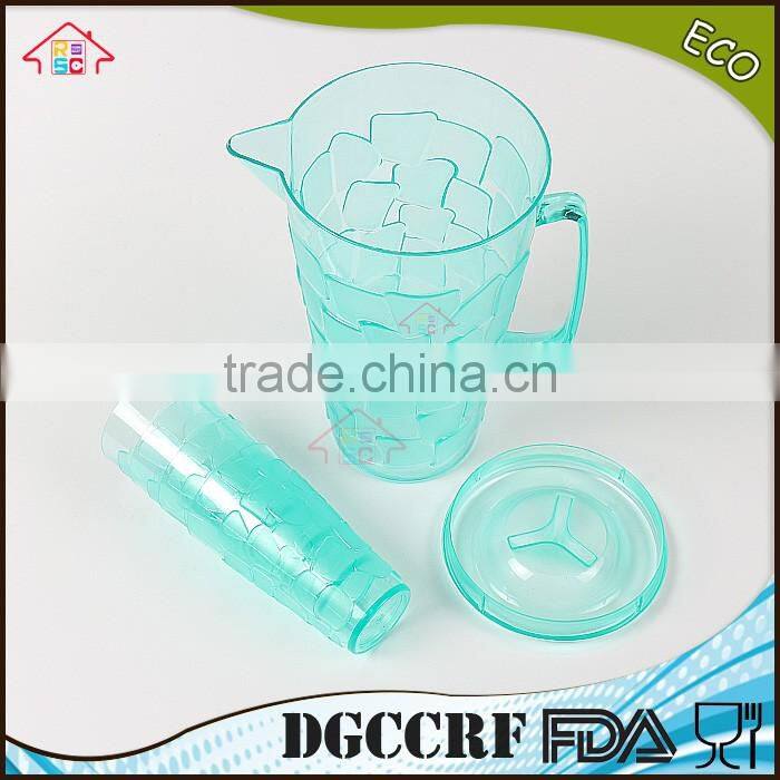 NBRSC set of 5 pieces Plastic PS Cold water jug water kettle Hollow drinking bottle PP pot double layer watering can