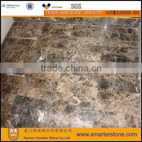 Dark Emperador/brown tile