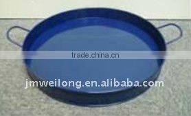 round metal food trays
