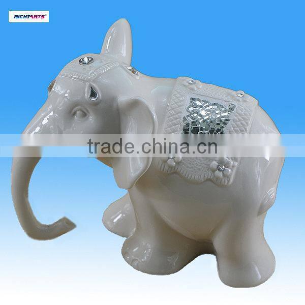 2013 new ceramic elephant figurine for home decoration