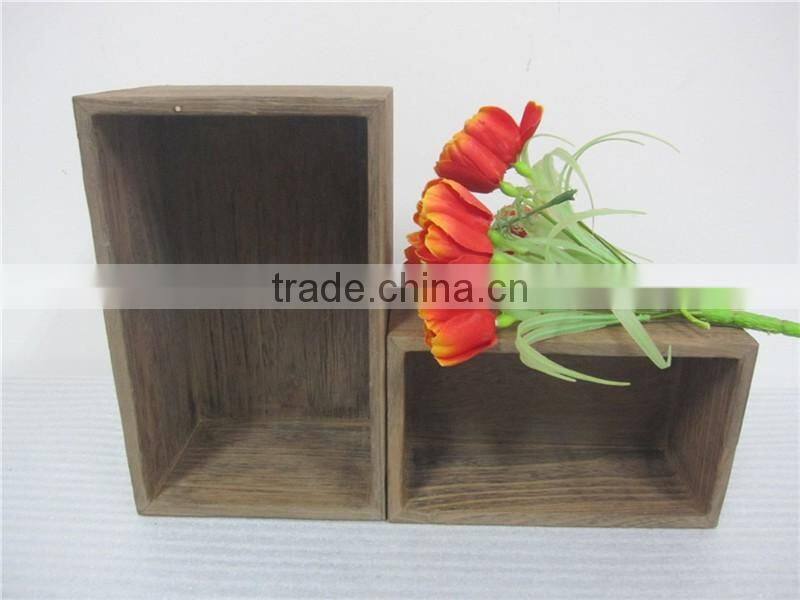 Flower box wood planter boxes