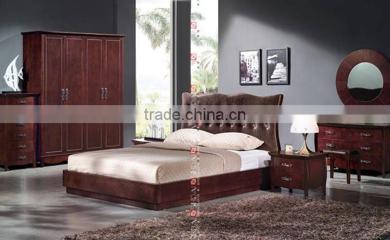 queen day bed / combination wardrobe and bed / wooden furniture double bed B95