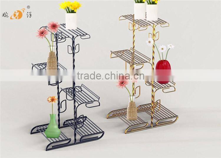 Indoor and outdoor decora garden flower holder metal flower pot stand