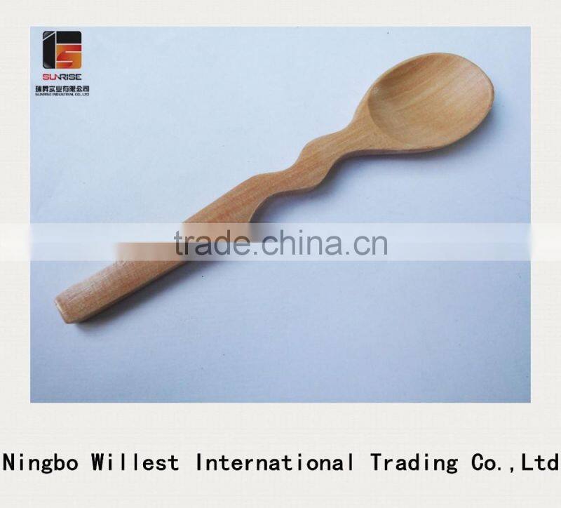 Eco friendly 100% wooden spoon with customized logo
