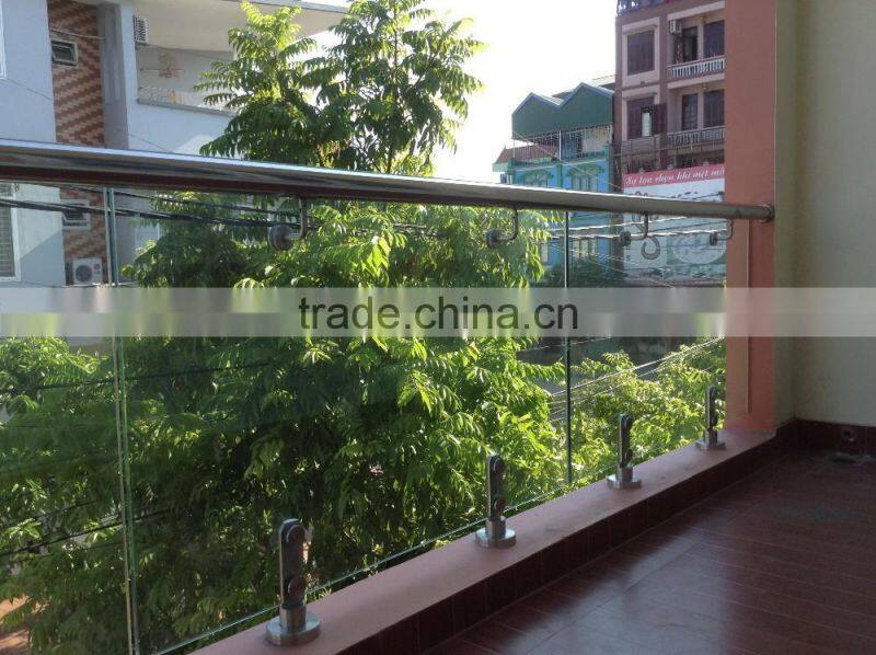 Frameless Glass Fencing Spigot/Glass Balcony Railing/Stainless Steel Spigots