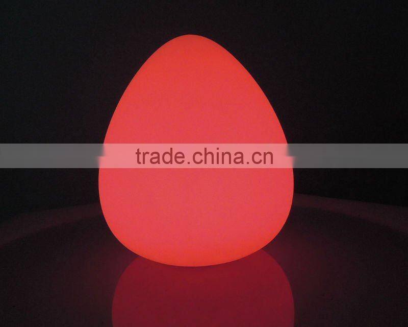 waterproof rechargeable illuminated plastic led egg