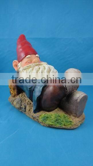 Polyresin Labor Dwarf Decorative Garden Statue