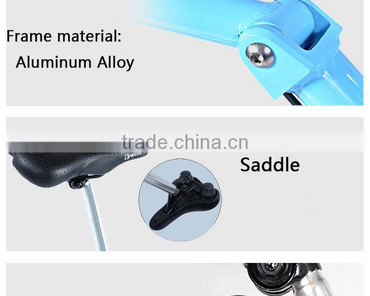 12 inch electric folding bicycle with brushless hub motor