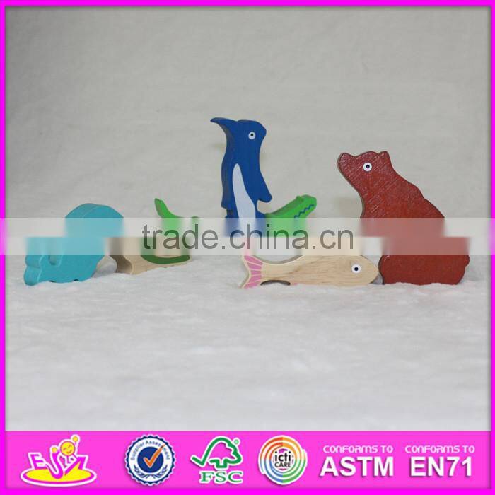 2016 Educational wooden animal children toy puzzle W14A158
