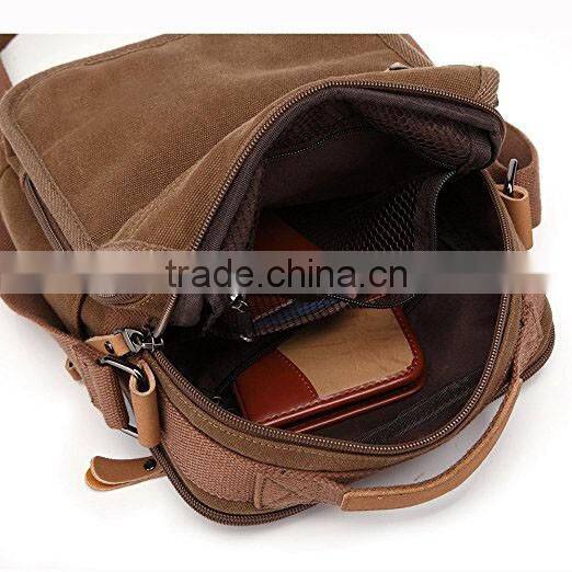 Small Canvas Shoulder Bag Messenger Bag Work Bag