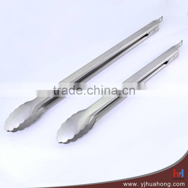 9" Food Grade Stainless Steel Food Tongs with Silicon Head