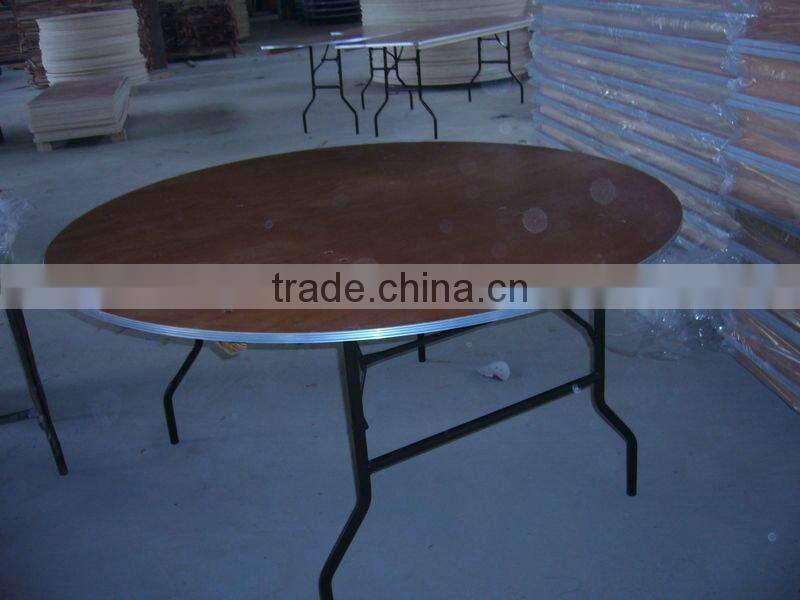 DI60" plywood ALU table edge folding table for banquet wedding