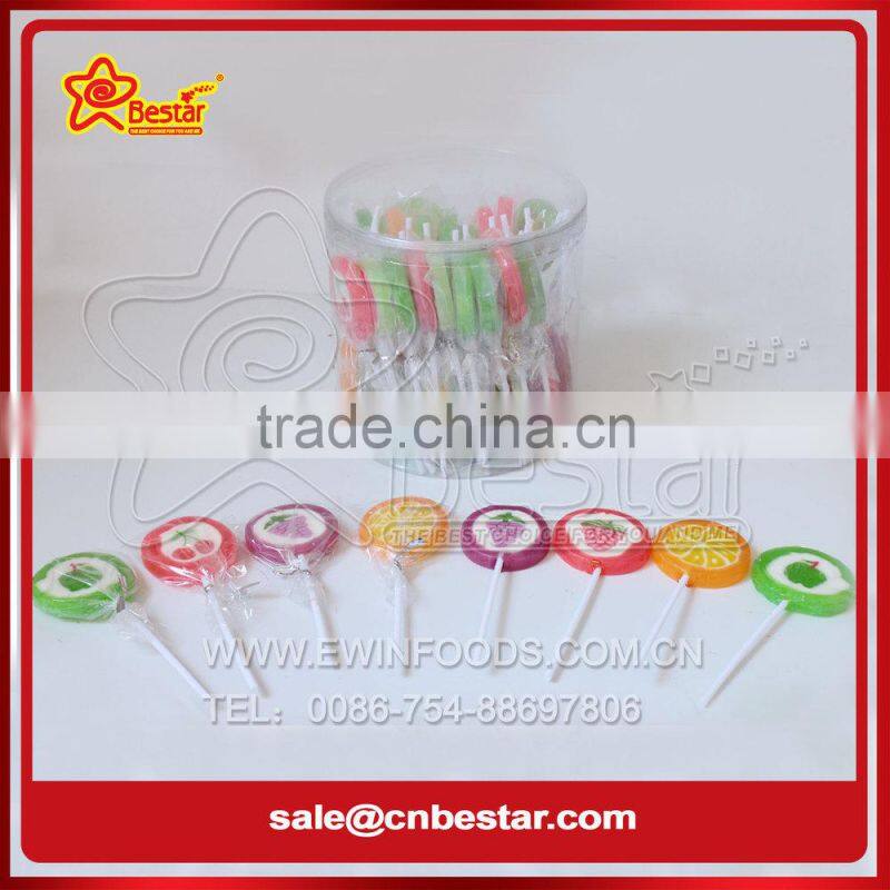 Flat Handmade Fruit Lollipop