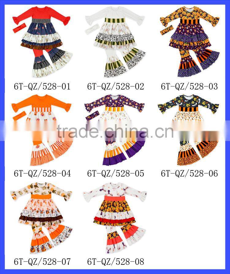 Deer Animal Ruffle Girls Boutique Clothing Set Fall White Baby Clothing Kids Boutique Outfits