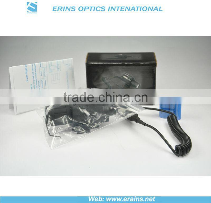 Lightweighted Plastic housing green laser sight and 200 lumens CREE Q5 LED flashlight combo