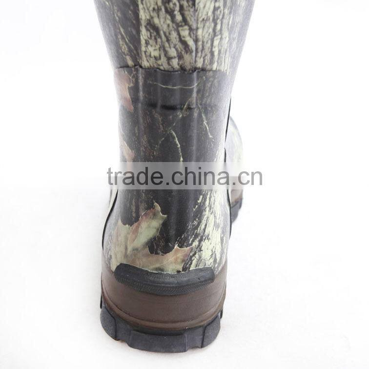 Waterproof Rubber Hunting Rain Boots OEM Design