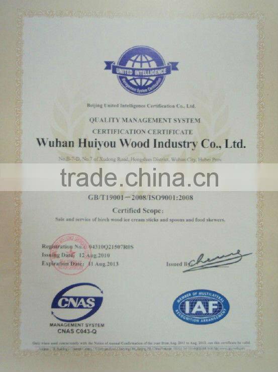 2014 Eco Friendly Custom Wrapped Wooden Coffee Stir Stick