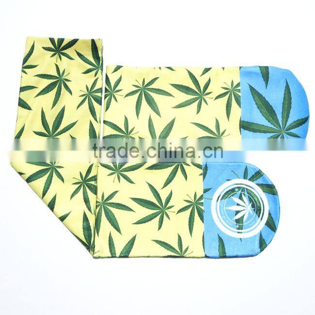 sublimated custom design polyester socks