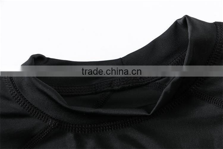 OEM Men's high quality padding compression top short sleeve for compression clothing