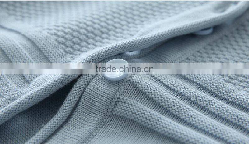 latest branded plain woolen hand knitted kids cardigan sweater