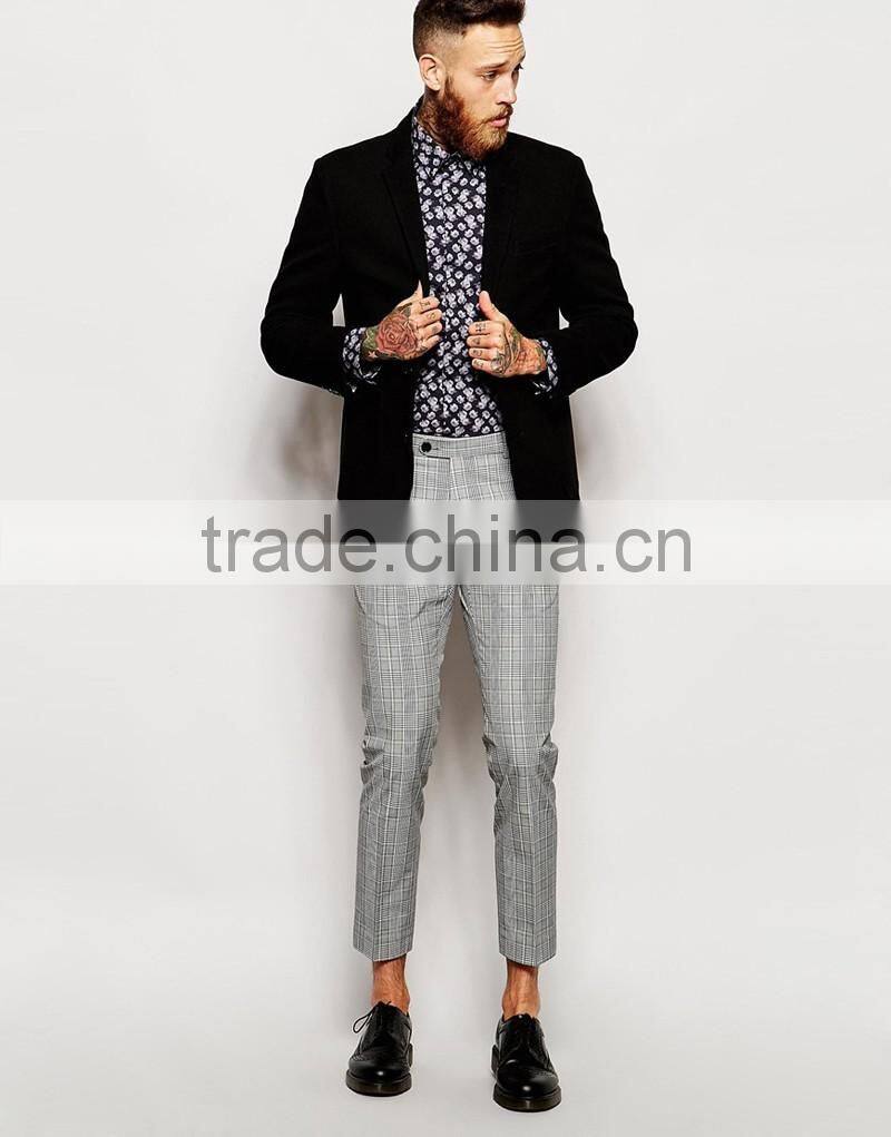 Shirt with Roses Print in Skinny Fit