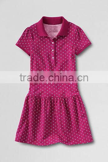 GIRLS WHITE POLO DRESS