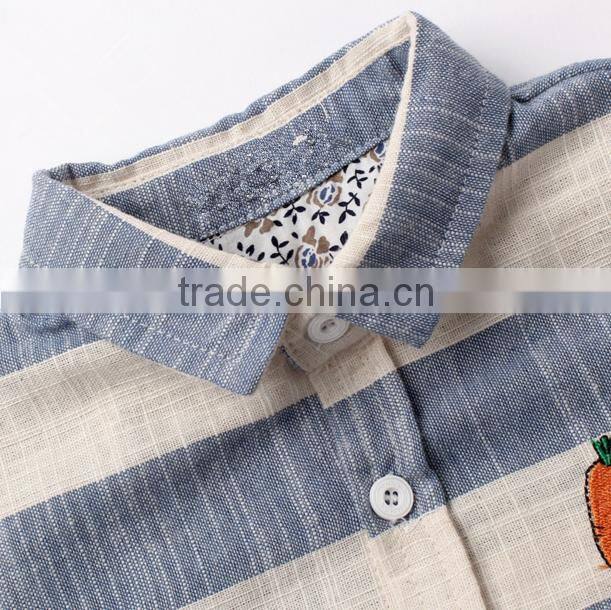 Wholesale Baby Clothes Polo Shirt Linen Autumn/Winter New Design Casual Shirt For Baby Boys