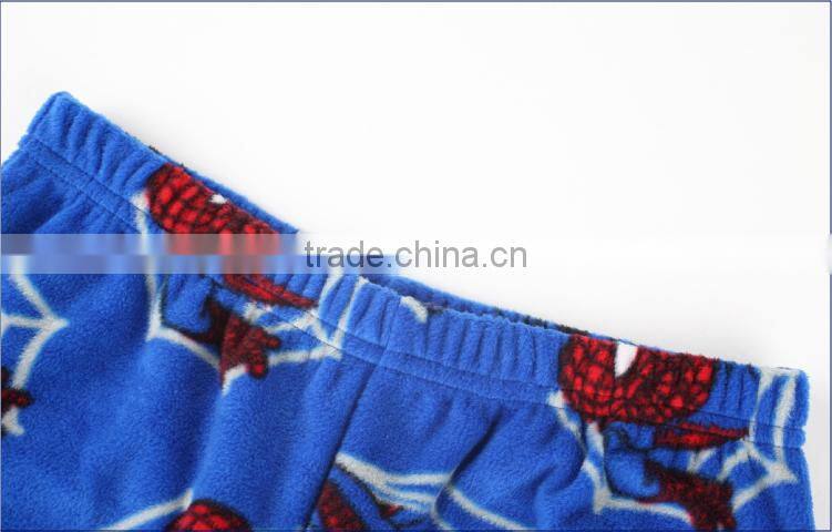 Spider man printing big boy warm pajamas
