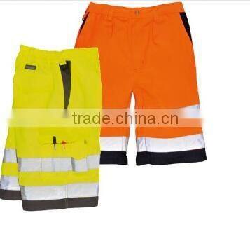 Yellow / orange colors tape waterproof Hi--Vis short pants