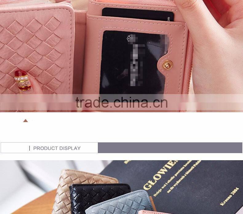 Hot sale!! Newest PU Leather Small Purse Ladies Pocket Mini Wallet Lady Wallet